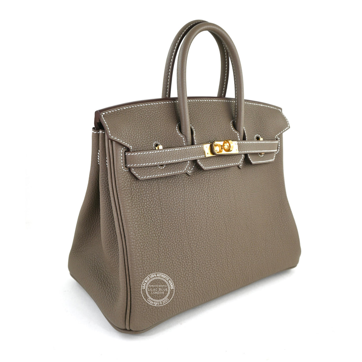 Hermès Birkin 25cm Etoupe Togo GHW