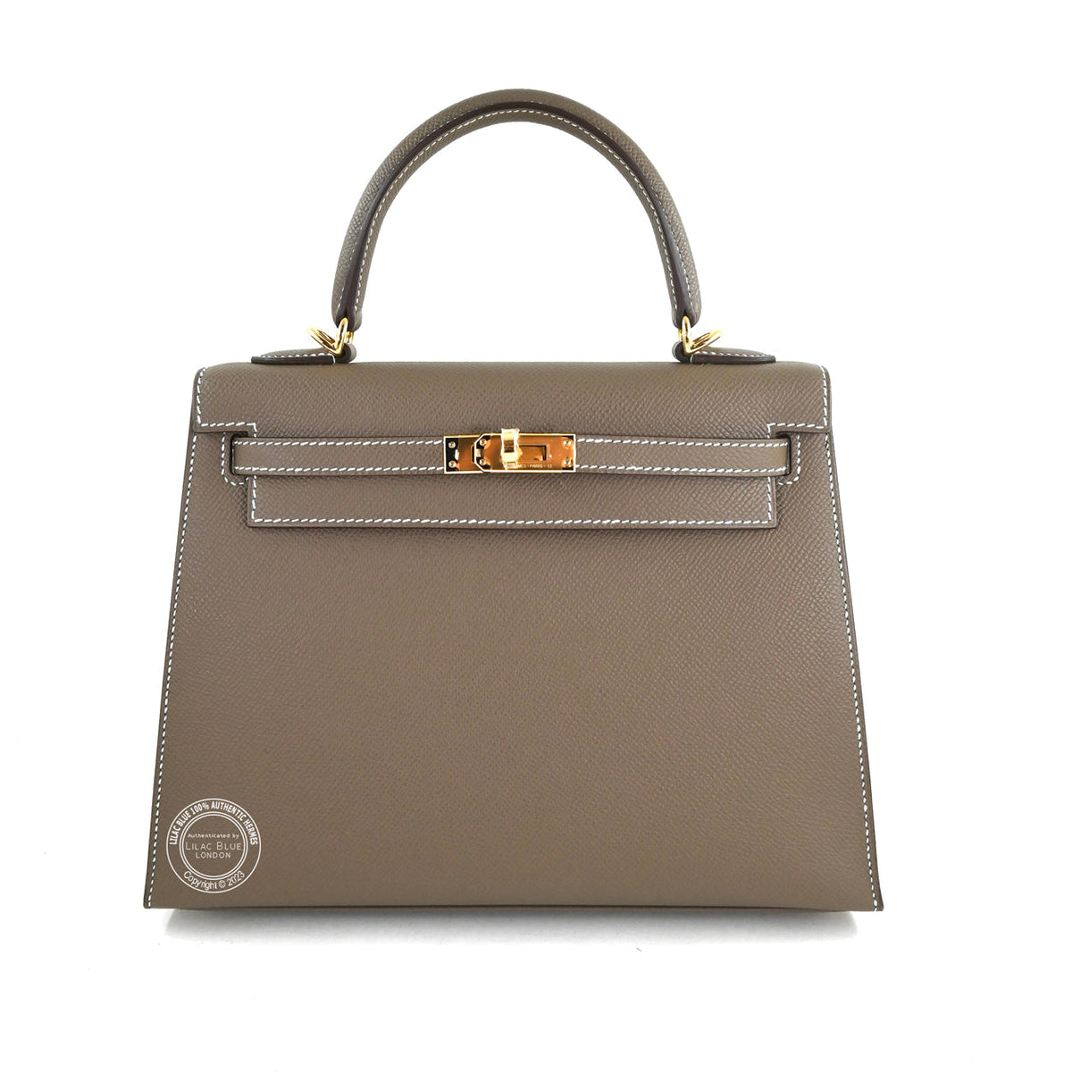 Hermès Kelly 25cm Etoupe Epsom GHW