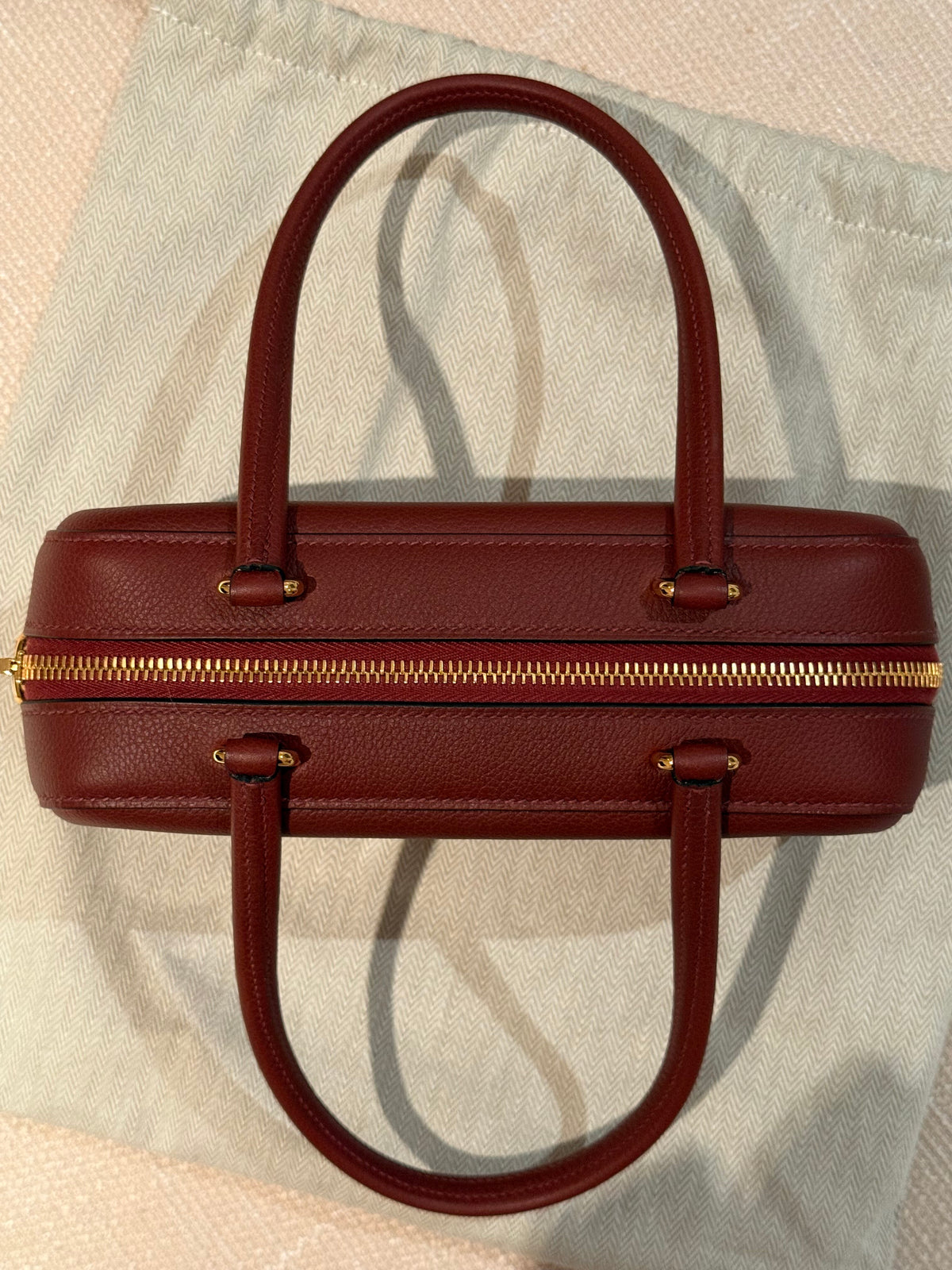 Hermes Faubourg Express PM Rouge H Bag 086410CC55