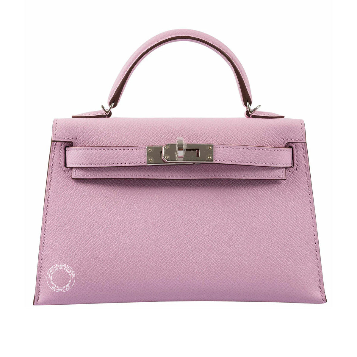 Hermès Kelly 20cm Mauve Sylvestre Epsom PHW