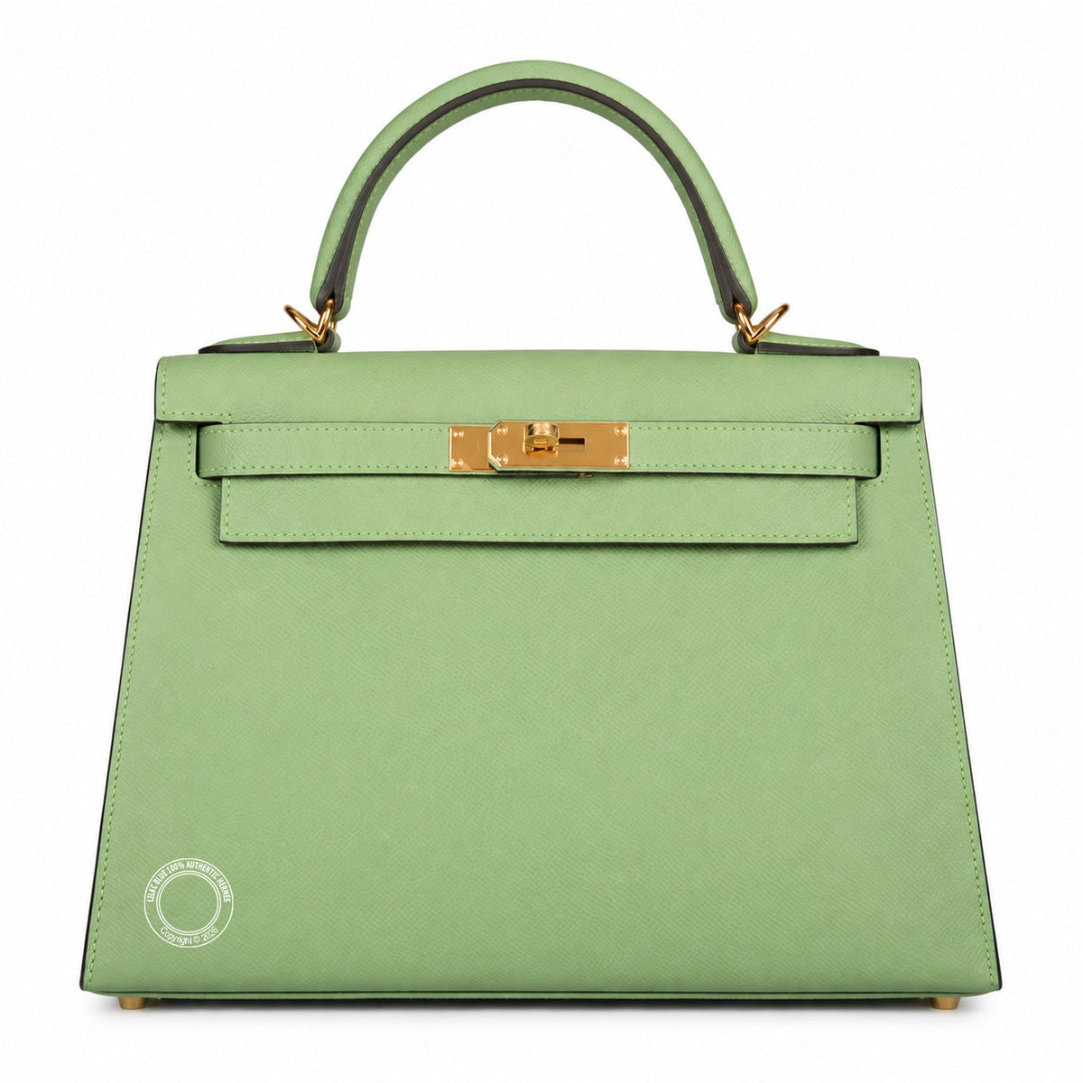 Hermès Kelly 28cm Vert Criquet Epsom GHW