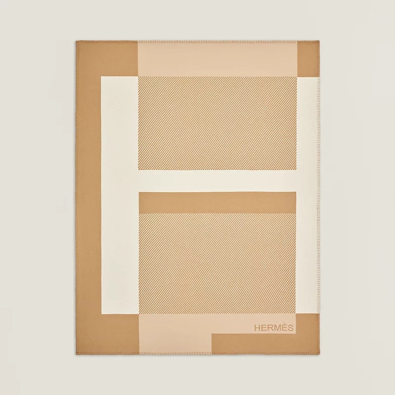 Hermes H Riviera blanket 09 Sable