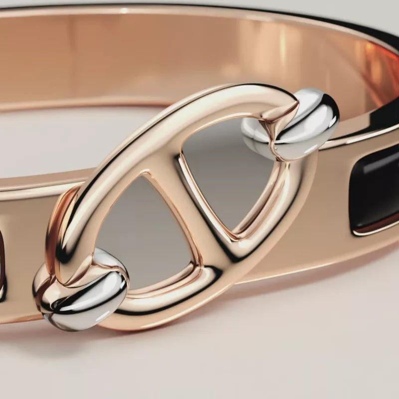 Hermes Mini Clic Chaine D'Ancre Noir
