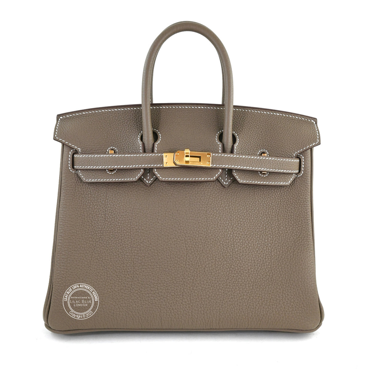 Hermès Birkin 25cm Etoupe Togo GHW