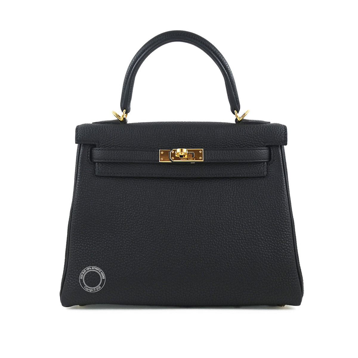 Hermès Kelly 25cm Black Togo GHW