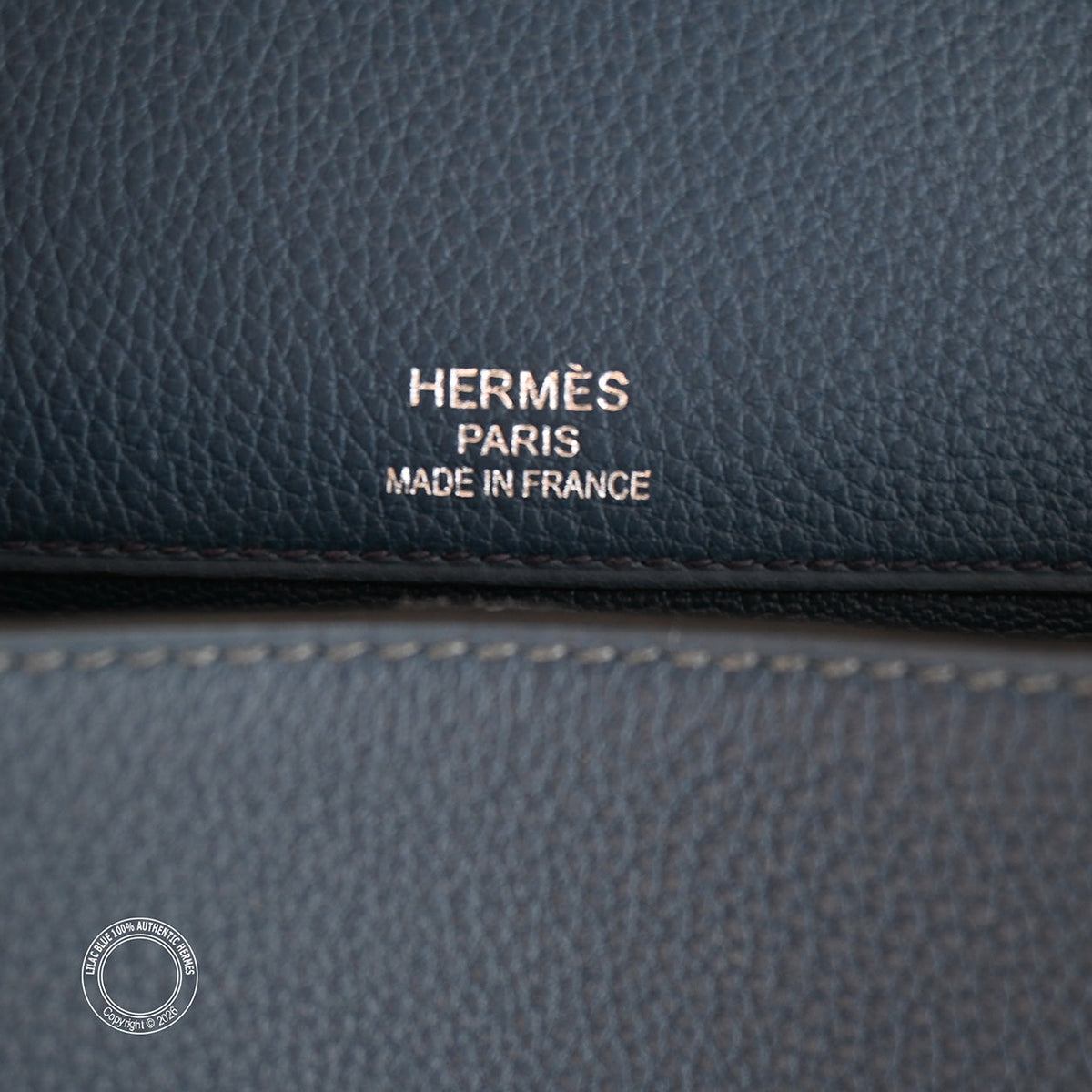 Hermes Sac a Depeches Light 37cm in Bleu de Prusse Togo leather and palladium hardware