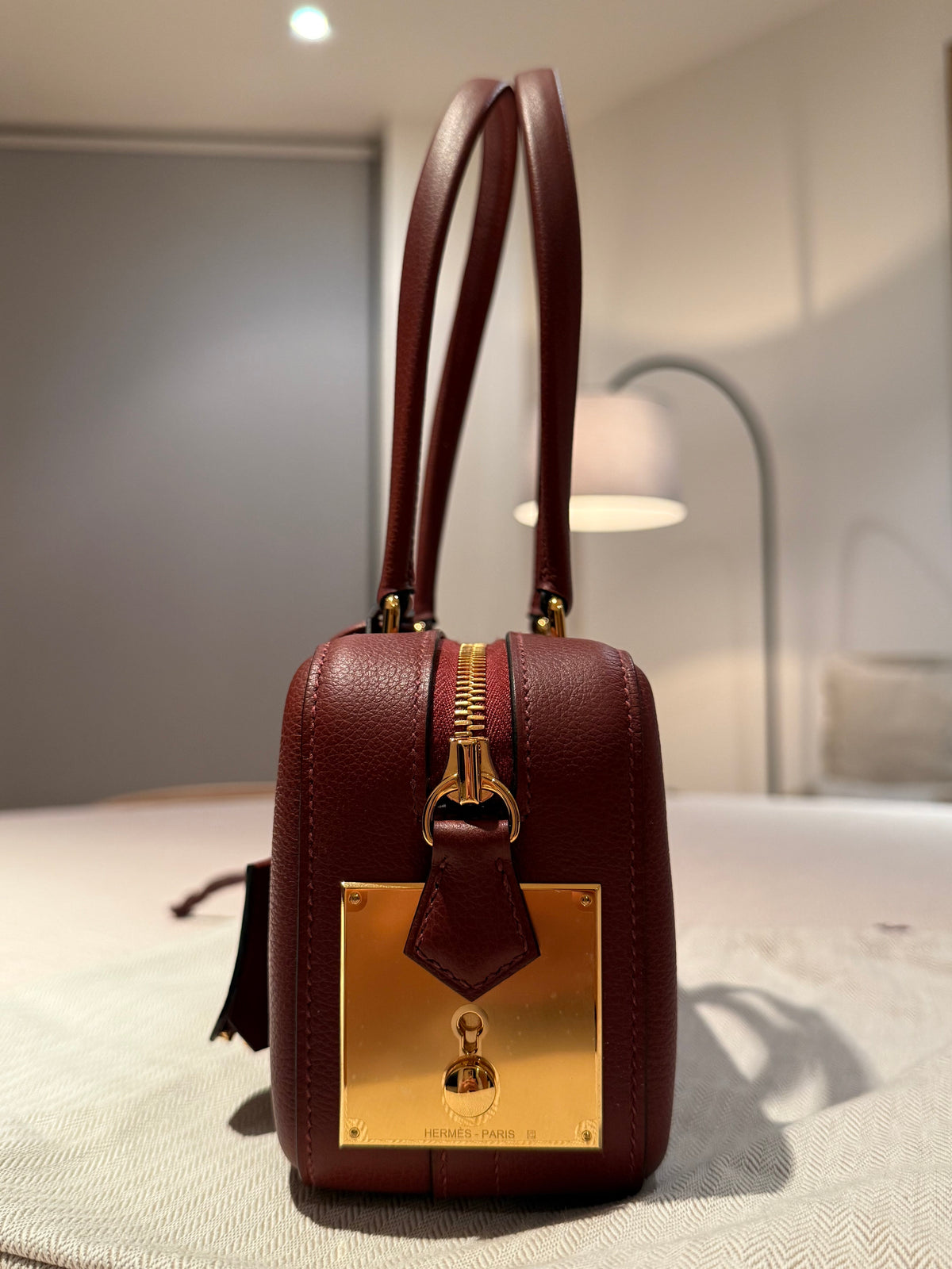 Hermes Faubourg Express PM Rouge H Bag 086410CC55